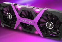 Yeston Radeon RX 590 Game Ace Dirilis Didominasi Warna Ungu