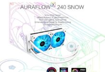 ID-Cooling Rilis Snow White Edition AURAFLOW X 240 & FROSTFLOW X 240