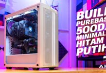 CASING MID TOWER MINIMALIS TAPI TETAP SOLID | Review Black & White Be Quiet! Pure Base 500DX Build