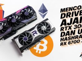 TEST DRIVER HACK RTX 3060 HAMPIR 50 MH/S DAN MINING HASHRATE RX 6700 XT DI ETHEREUM DAN RAVENCOIN