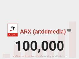 Channel Youtube ARXIDMEDIA 100K Subscriber
