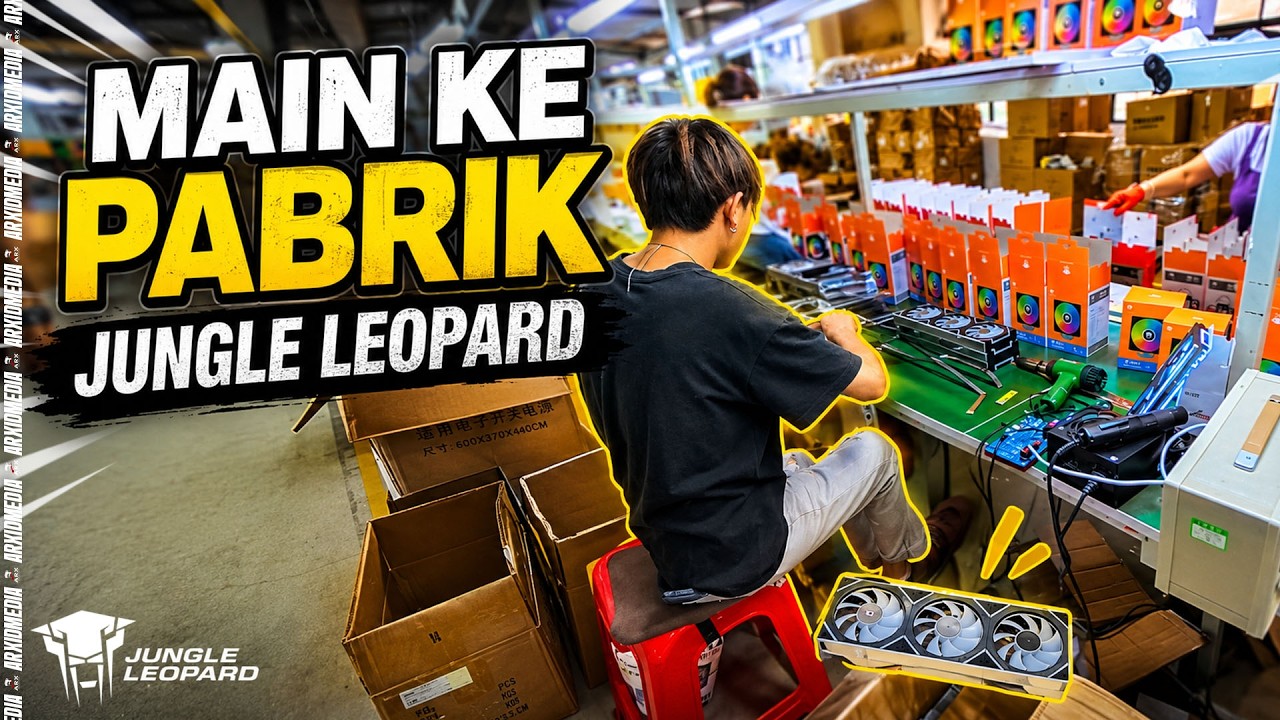 Factory Tour Pabrik CPU Cooler China Yang Sering Dipesan Brand ODM! Jungle Leopard Factory